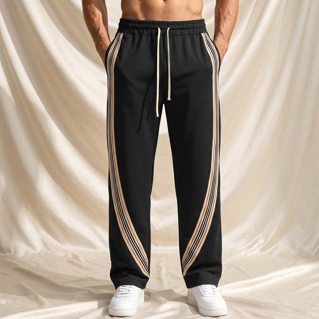 Stryde Smooth Knit Striped Athletic Pants