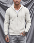 Sterling Waffle Knit Full-Zip Hoodie