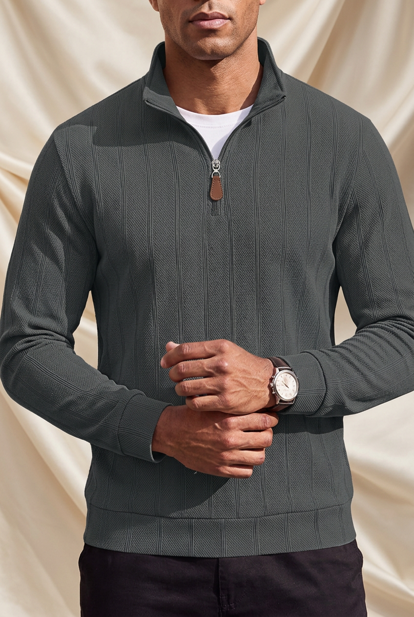 Blake Holloway Clifford Ribbed Half-Zip Pullover