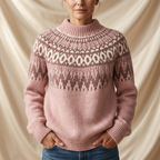 Léa Nordic Fair Isle Pullover Sweater