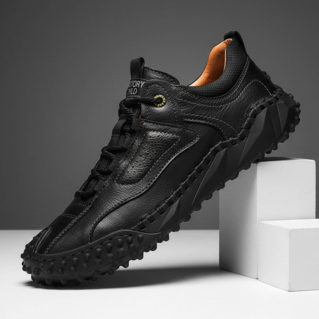 Stryde Vintage Stitched Supple Leather Sneaker