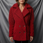 Avéra Cozy Fleeced Fall Double-Breasted Jacket