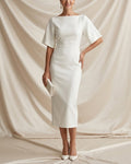 Penelope Waist-Cinching Dolman Sleeve Dress