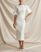 Penelope Waist-Cinching Dolman Sleeve Dress