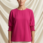 Léa Effortless Chic Round Neck Top