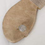 Élise Rhinestone Beach Flat Sandals