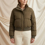 Penelope Cozy Insulated Cropped Winter Puffer