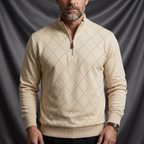 Blake Holloway Diamond Knit Mock Neck Pullover