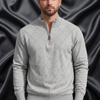 Blake Holloway Diamond Knit Mock Neck Pullover
