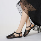 Élise Roman Closed Toe Flat Sandals
