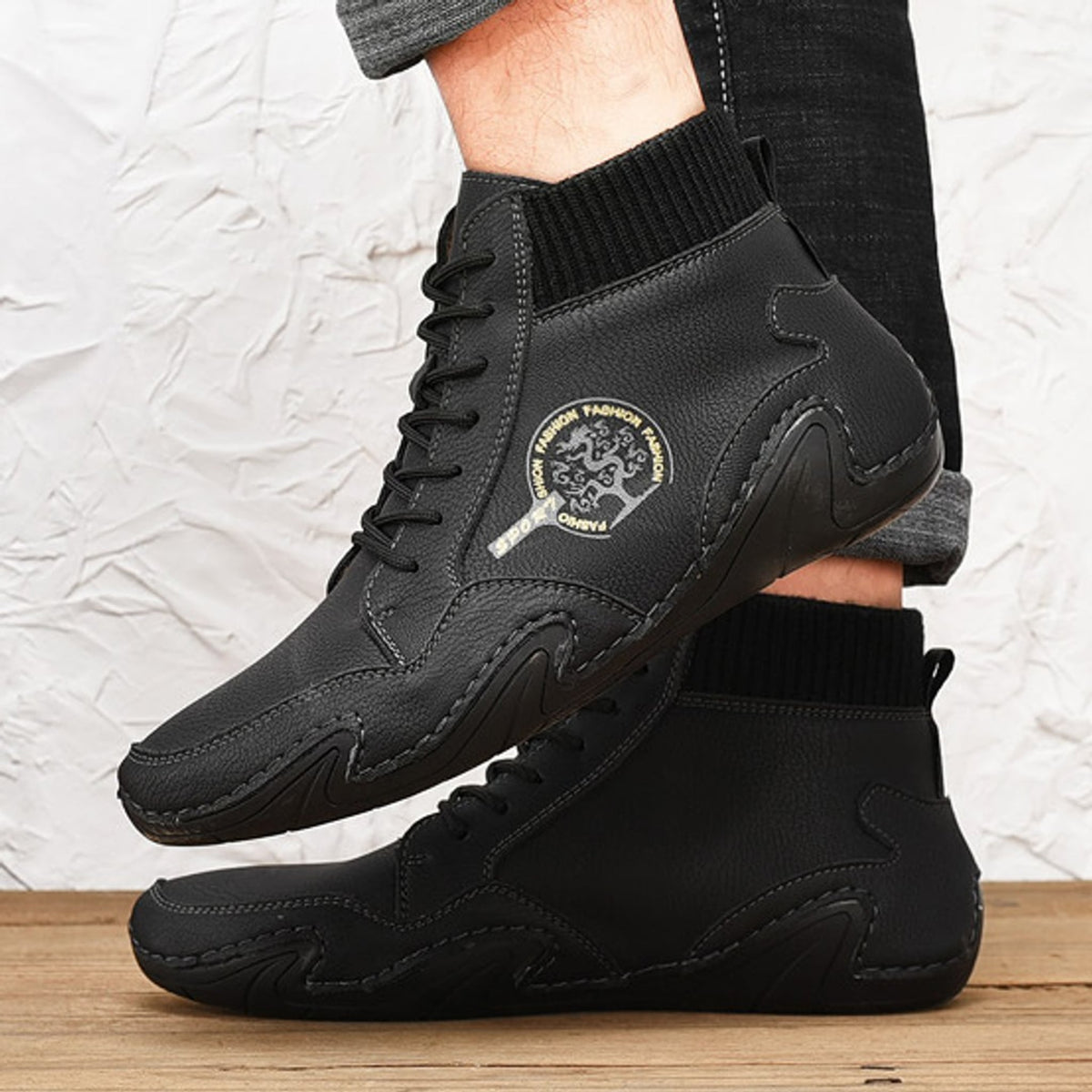 Ruger Vintage Knit Cuff High-Top Work Boot