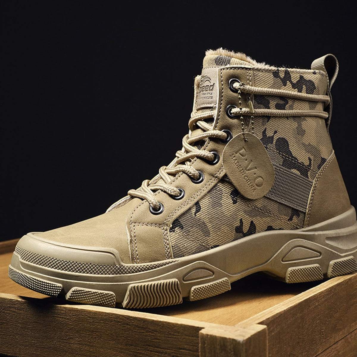 Ridge Rugged Camouflage Work Boots