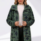 Léa Women's Long Winter Boho Indigenous Coat