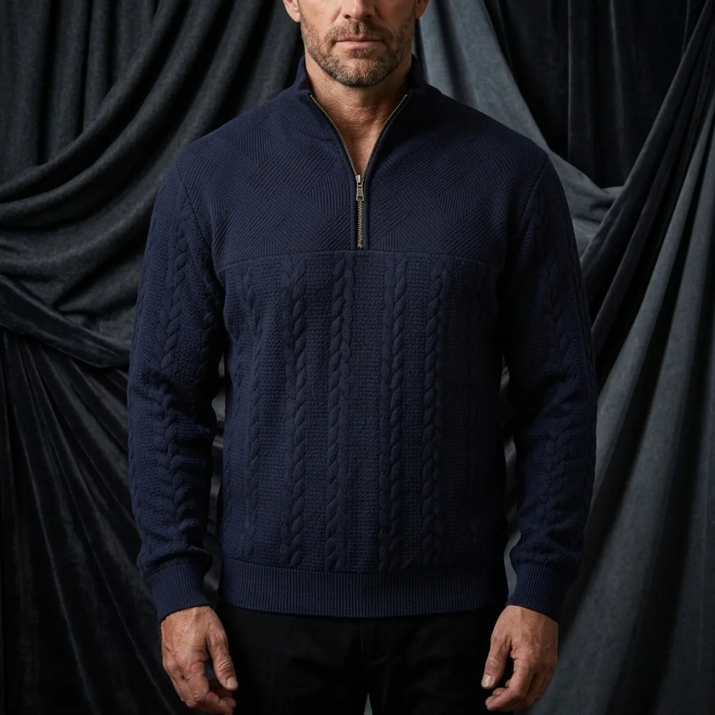 Blake Holloway Jacquard Knit Quarter-Zip