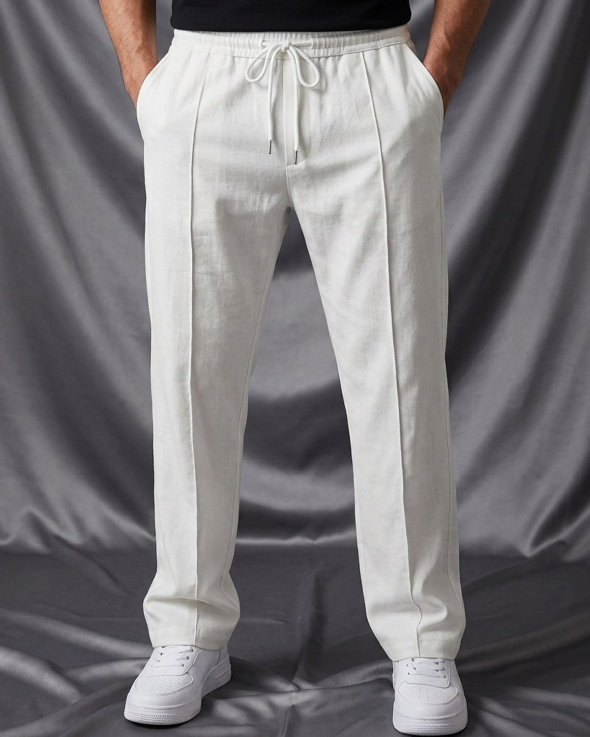 Clifford Relaxed Straight-Leg Formal Joggers