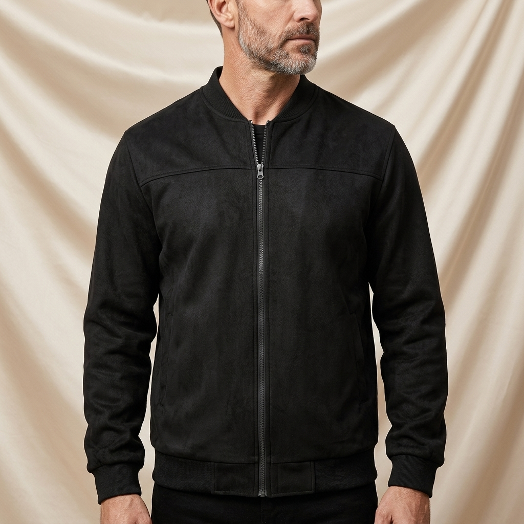 Blake Holloway Minimal Suede Flight Jacket