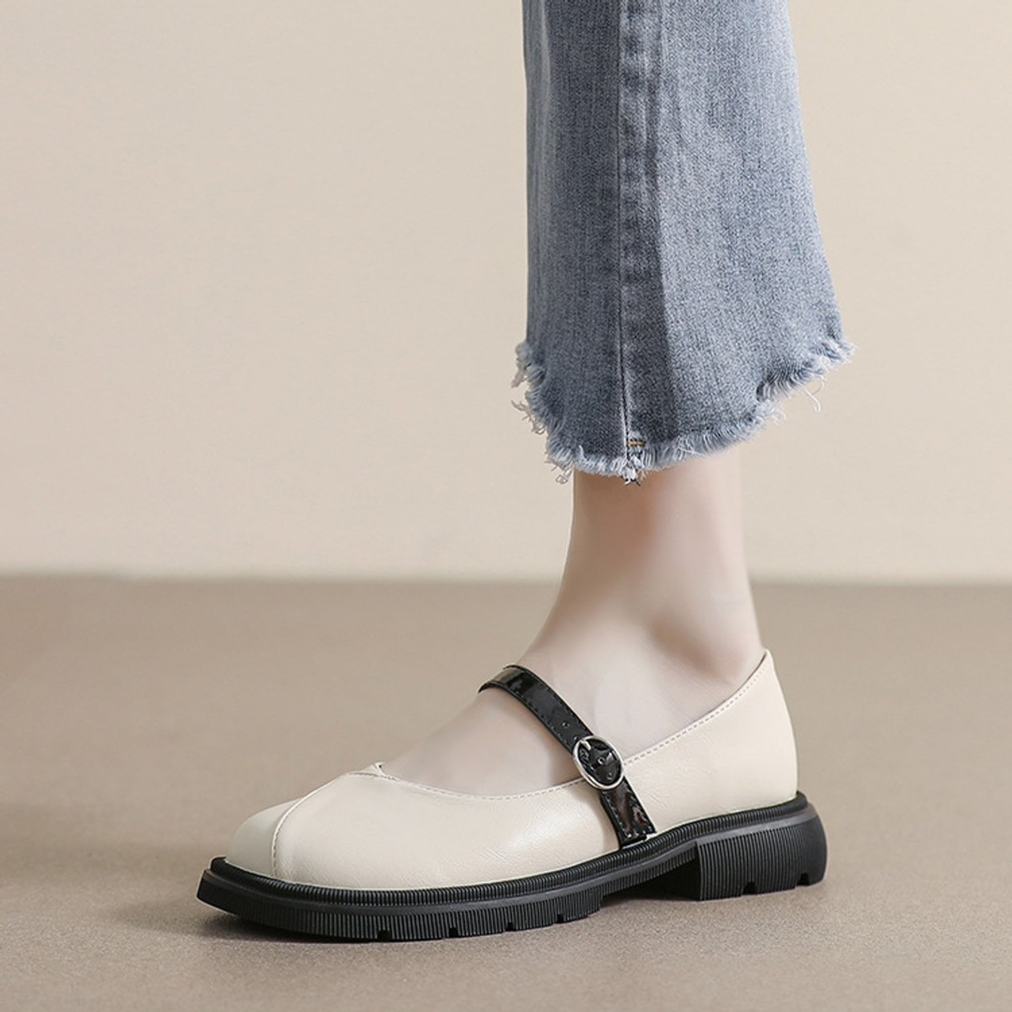 Élise Folded Mary Jane Ballet Flats
