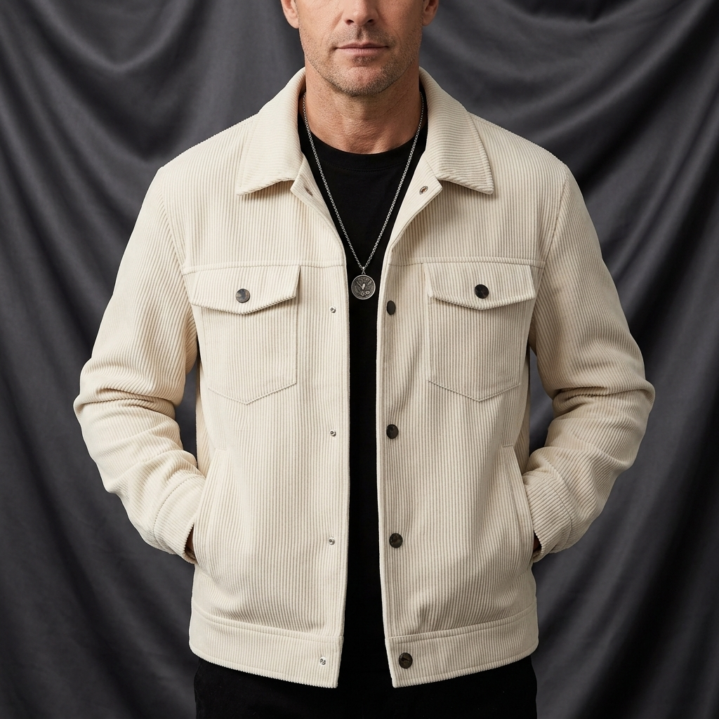 Clifford Corduroy Cargo Lightweight Jacket
