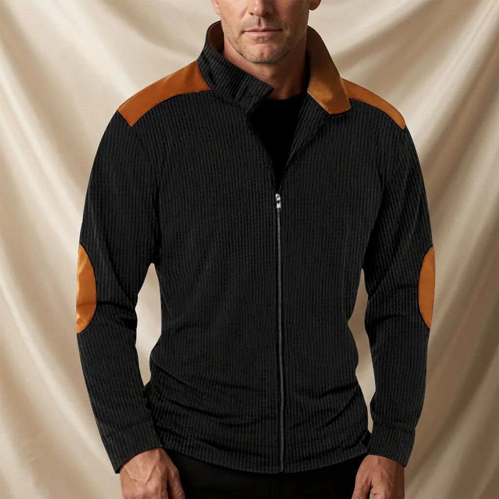 Blake Holloway Ribbed Knit Zip-Up Jacket