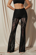 Léa Nightclub Lace Flared Pants