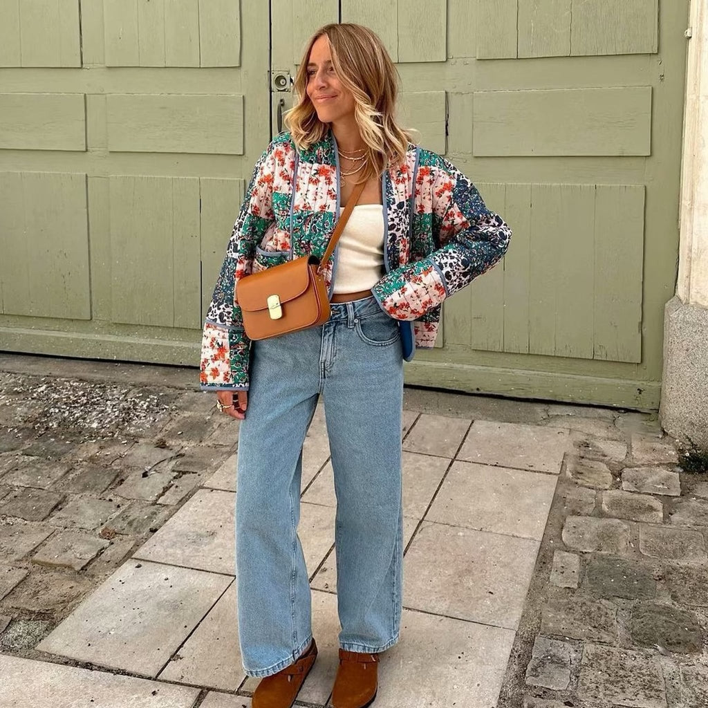 Avéra Open Front Quilted Layering Jacket