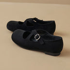 Élise Retro Cross-Strap Mary Jane Ballet Flats