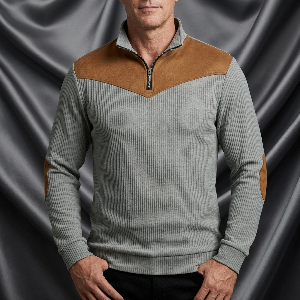 Blake Holloway Woodlands Ribbed Stand Collar Sweatshirt