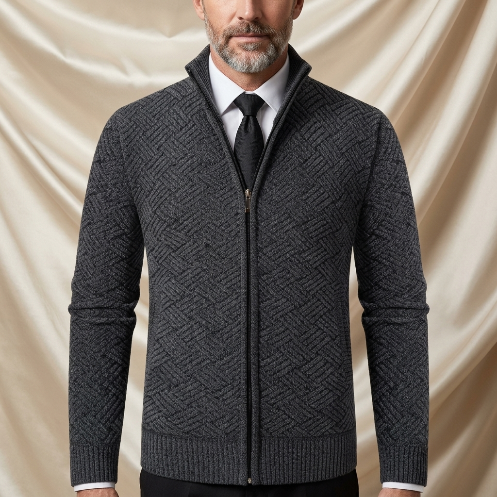 Blake Holloway Thermal Knit Cardigan Jacket