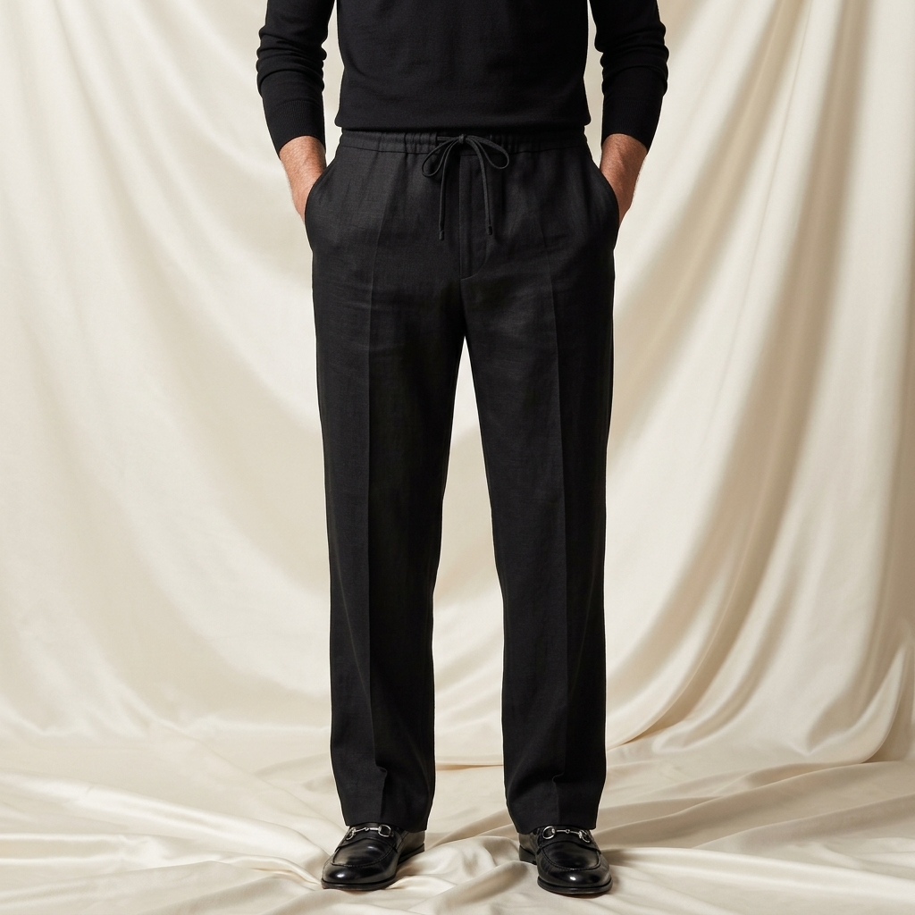 Clifford Relaxed Straight-Leg Formal Joggers
