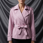 Avéra Tailored Double-Breasted Trench Coat