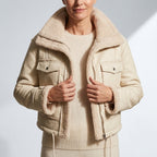 Léa Fur Lined Vegan Leather Jacket
