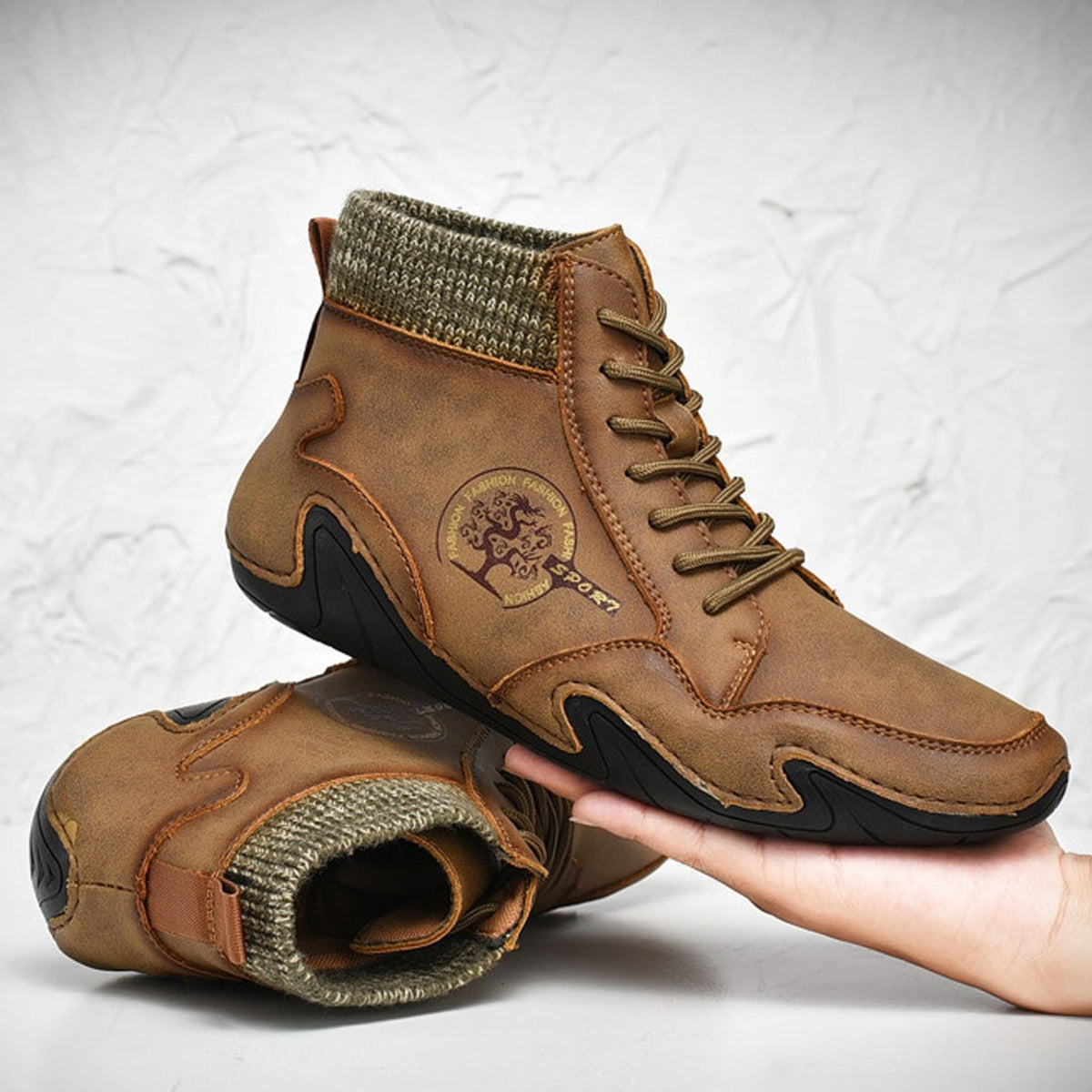 Ruger Vintage Knit Cuff High-Top Work Boot