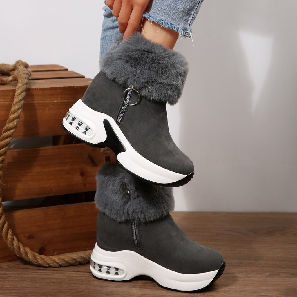 Élise Fur Lined Vegan Suede Boots