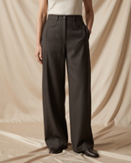Luciel High-Waist Curved Palazzo Trousers