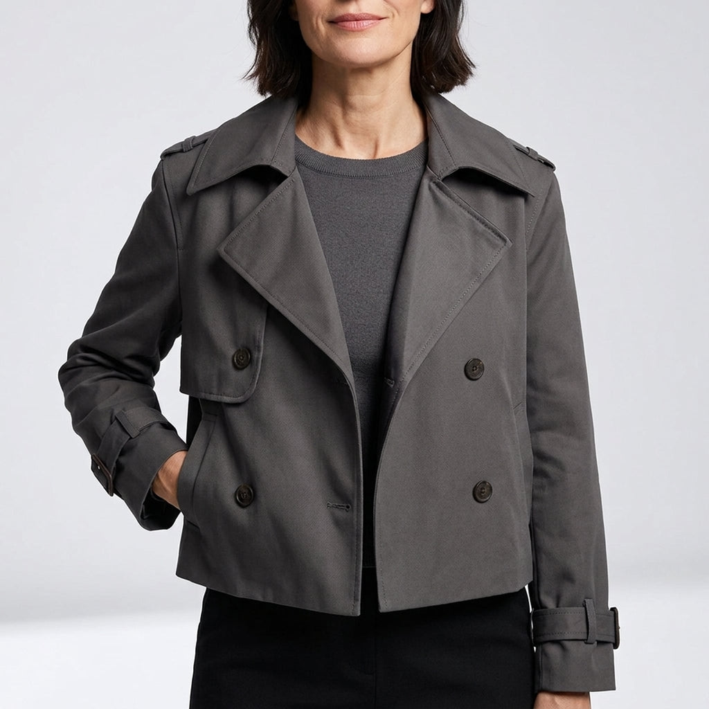 Léa Lightweight Crop Trench Coat